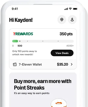 7Rewards app showing points balance